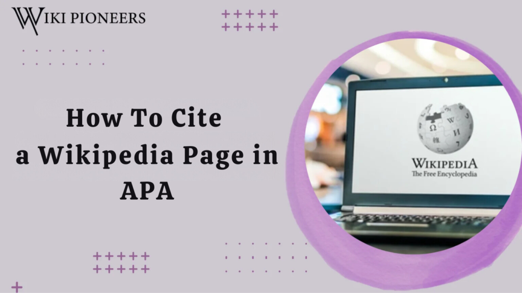 how to cite a wikipedia page in apa